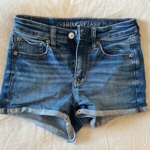 American Eagle Light Blue Denim Shorts